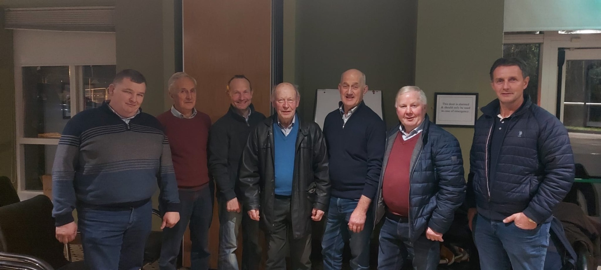 Some of the original AGM members from 2003 with Club President Michael Dempsey centre.