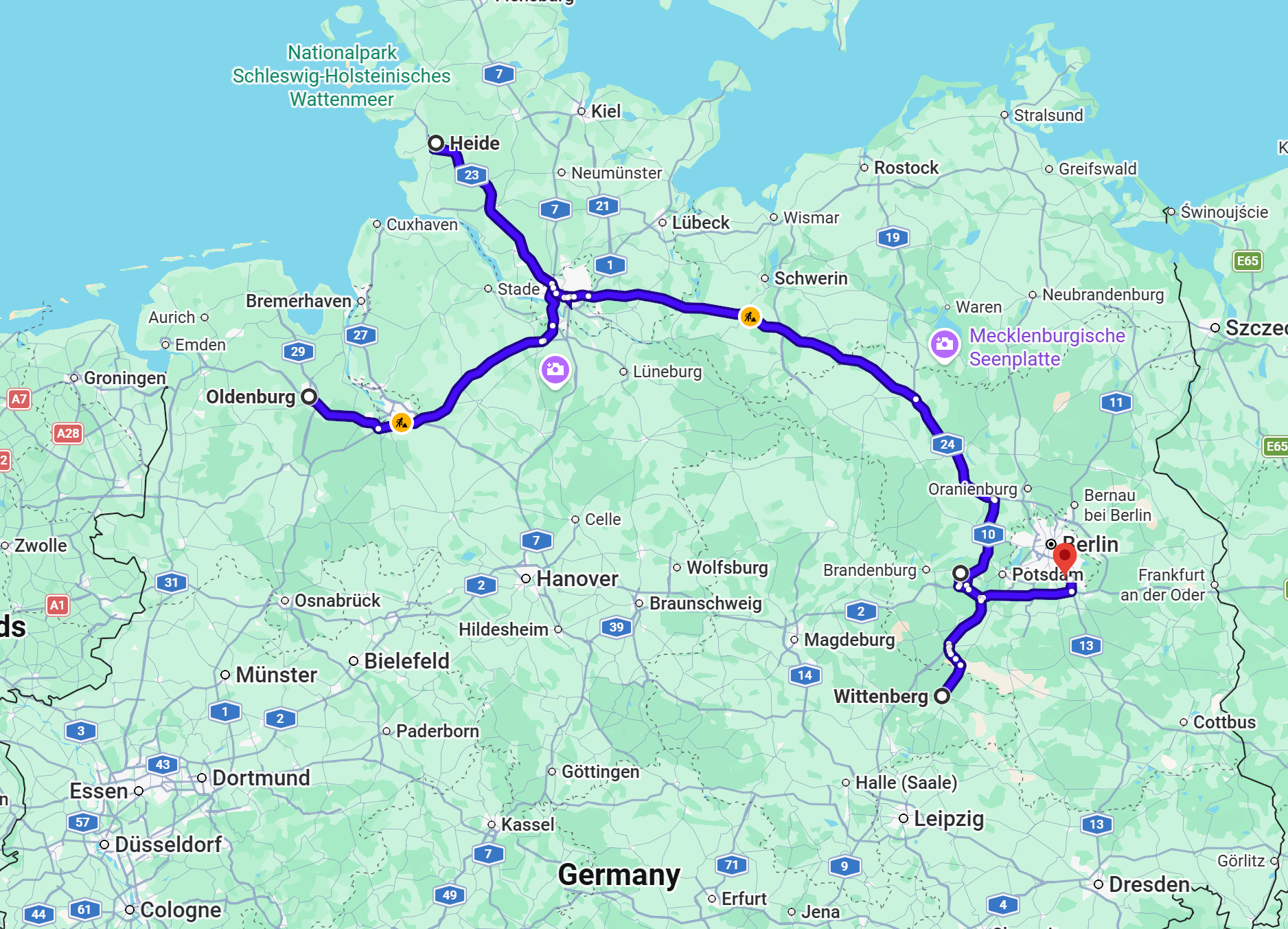 The three day route